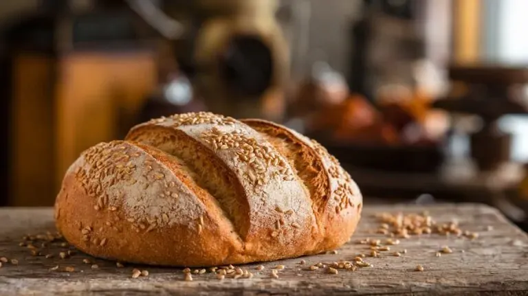 bułka grahamka na wadze kuchennej