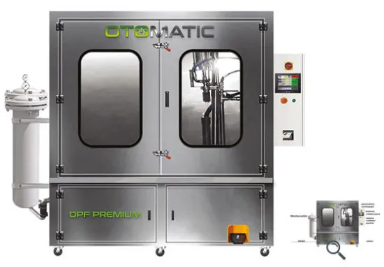 Czyszczenie filtra DPF w serwisie, maszyna do regeneracji DPF