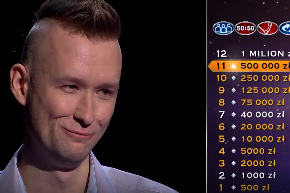 Uśmiechnięty uczestnik gry 