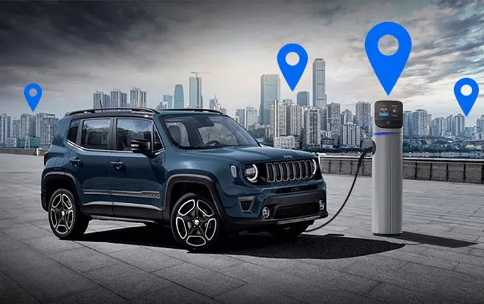 Jeep Renegade 4xe ładowanie stacja