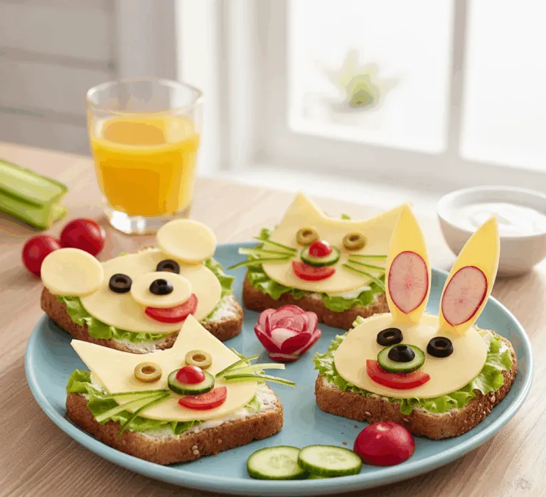 kreatywne kanapki dla dzieci kształty zwierzątka