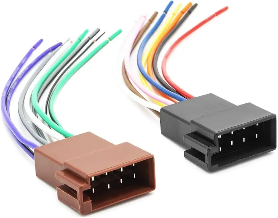 Złączki do zamiany kabli radio samochodowe ż&oacute;łty czerwony