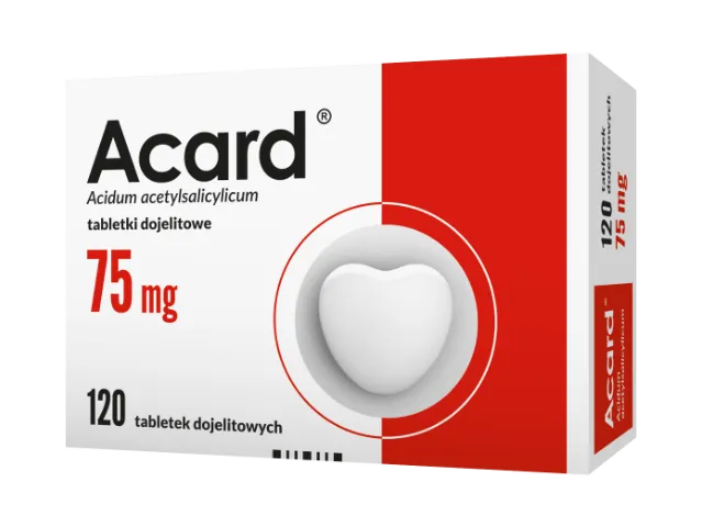 kwas acetylosalicylowy tabletki, opakowania lek&oacute;w Acard Polocard