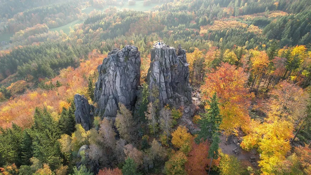 Sokola Perć widoki Rudawy Janowickie jesień