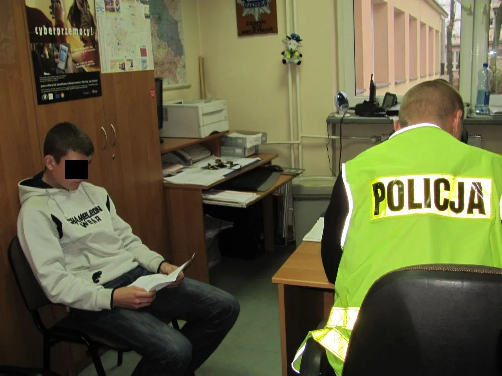 Policja przesłuchanie nieletniego