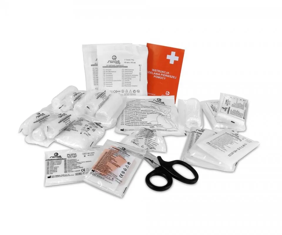 Zawartość apteczki pierwszej pomocy DIN 13157