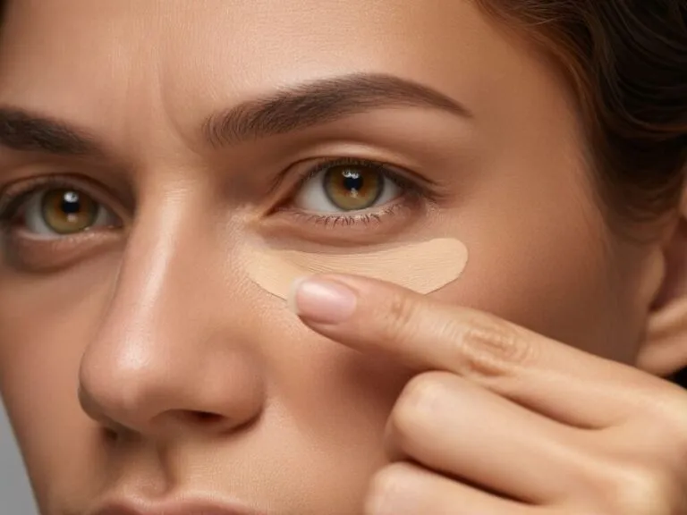 technika aplikacji korektora odwrócony trójkąt