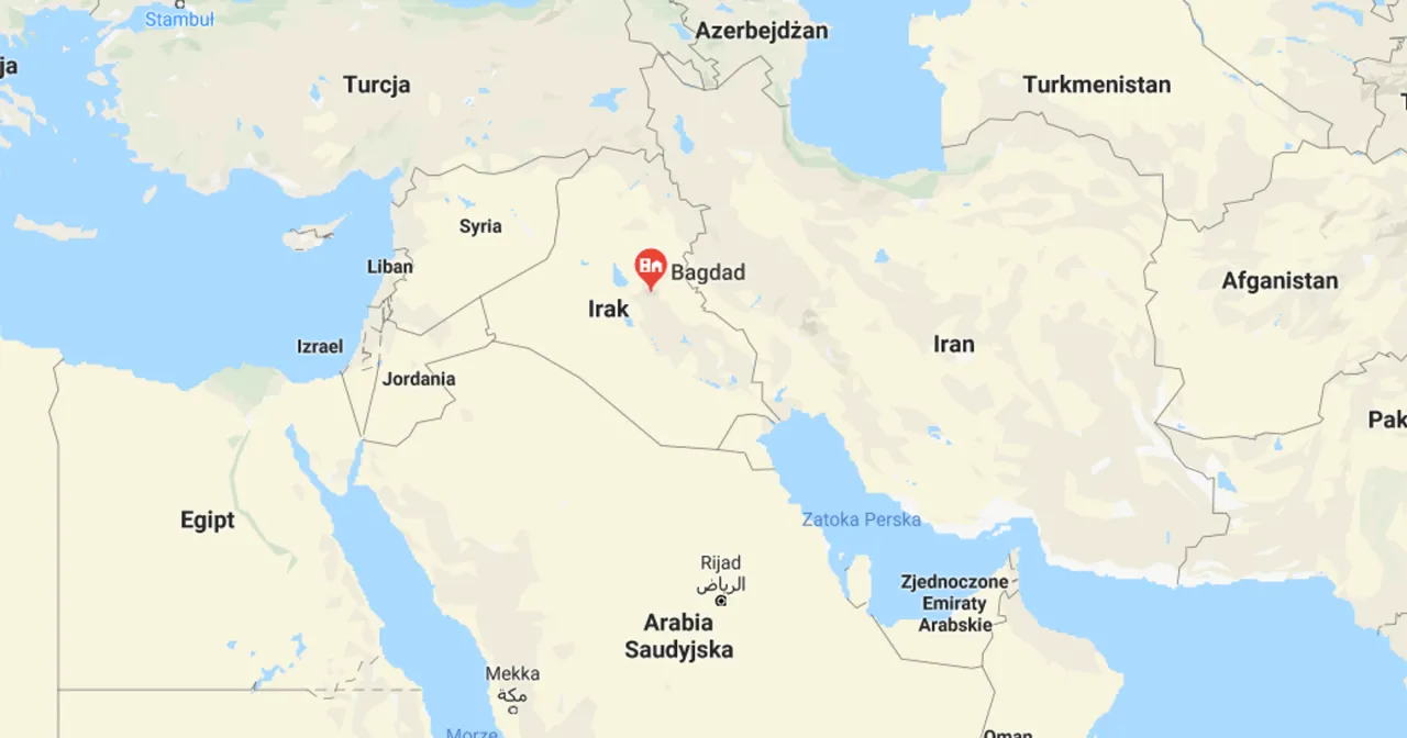 Mapa bezpieczeństwa Bagdad dzielnice