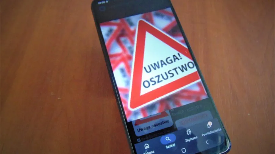 ostrzeżenie przed oszustwem internetowym telefon