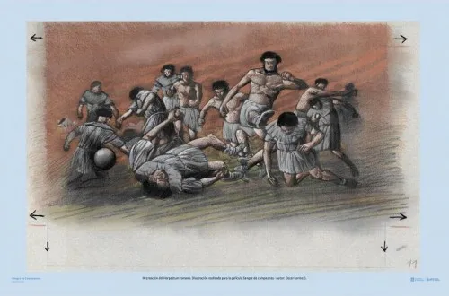 starożytne gry w piłkę cuju harpastum