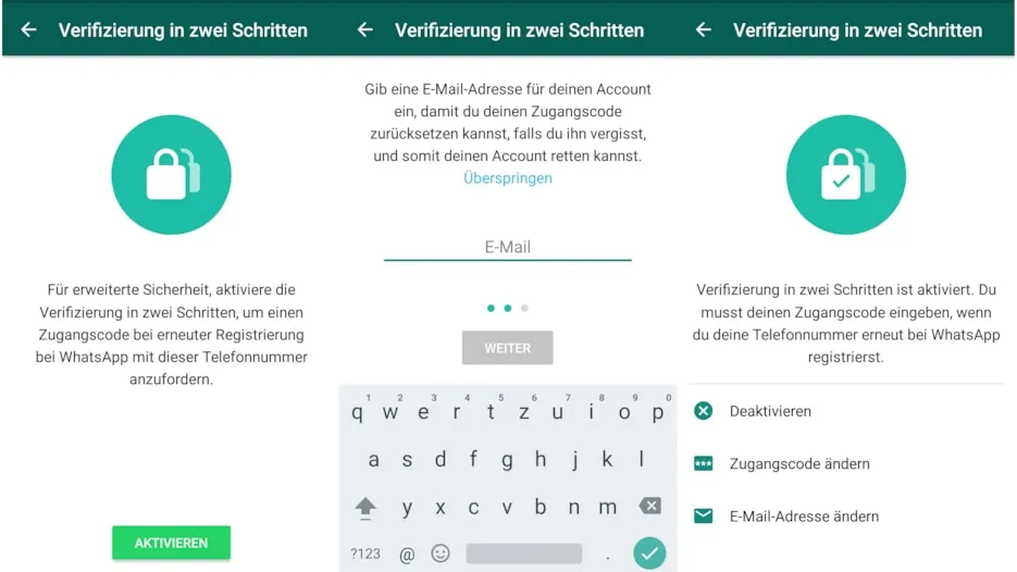 WhatsApp Sicherheitsfunktionen