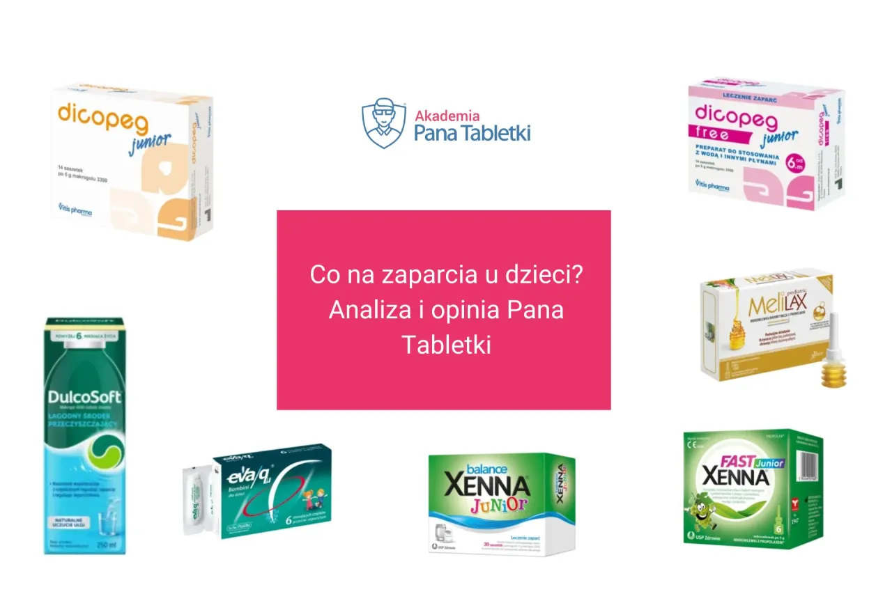 rodzaje lek&oacute;w na zaparcia grafika