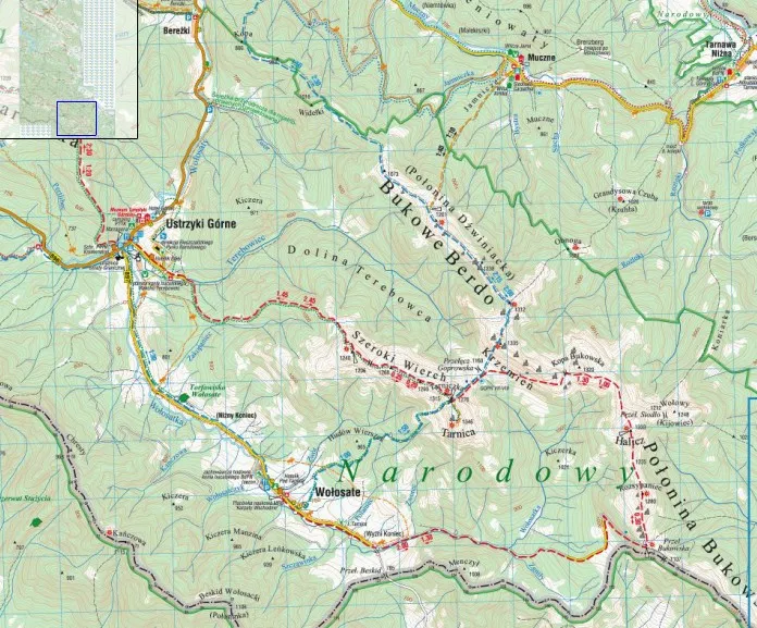 Bieszczady Wysokie szlaki turystyczne