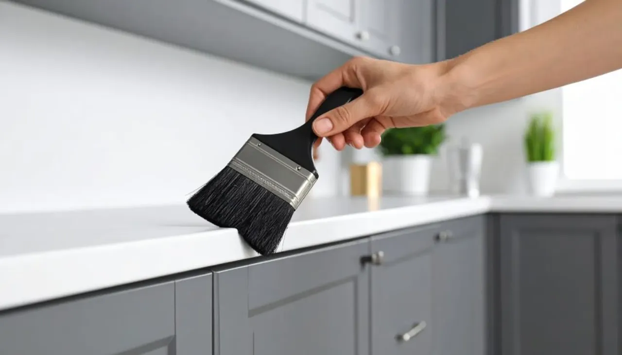 przygotowanie blatu kuchennego do renowacji krok po kroku