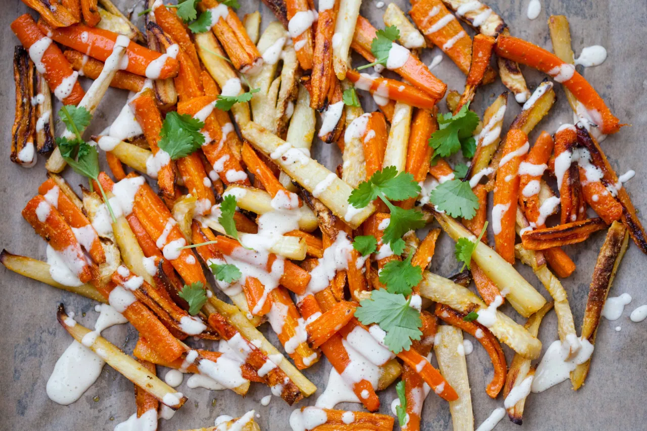 Frytki z warzyw korzeniowych