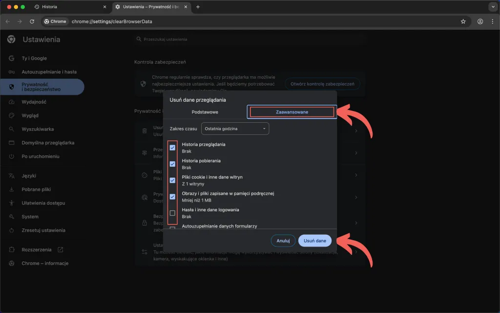 Jak usunąć historię przeglądania w telefonie Chrome Safari Firefox