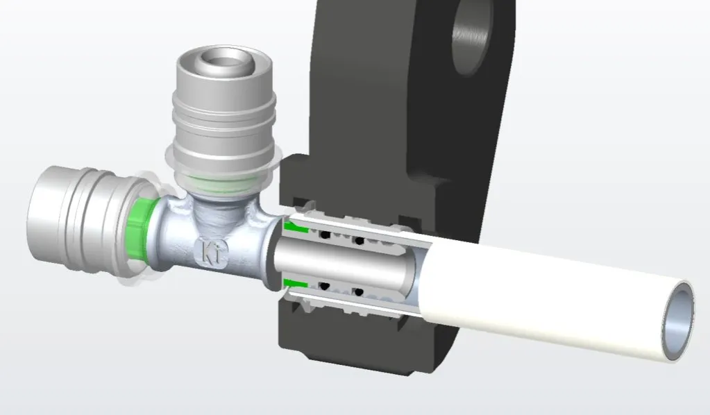 złączka skręcana do rury pex budowa