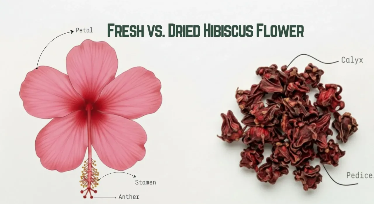 Hibiscus sabdariffa vs Hibiscus syriacus comparison