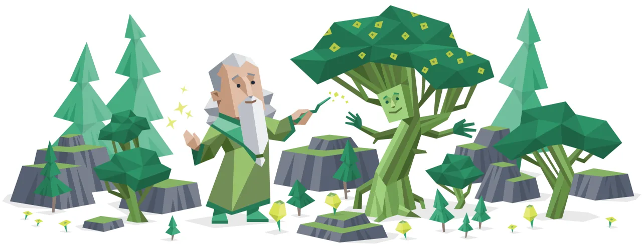 Magiczny las, gdzie czarodziej ożywia drzewo. Czy to symbol tego, czym jest INFJ?