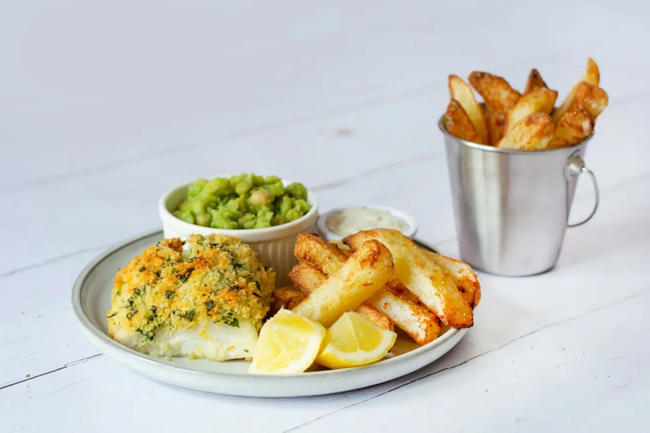 Fish and chips z frytkami