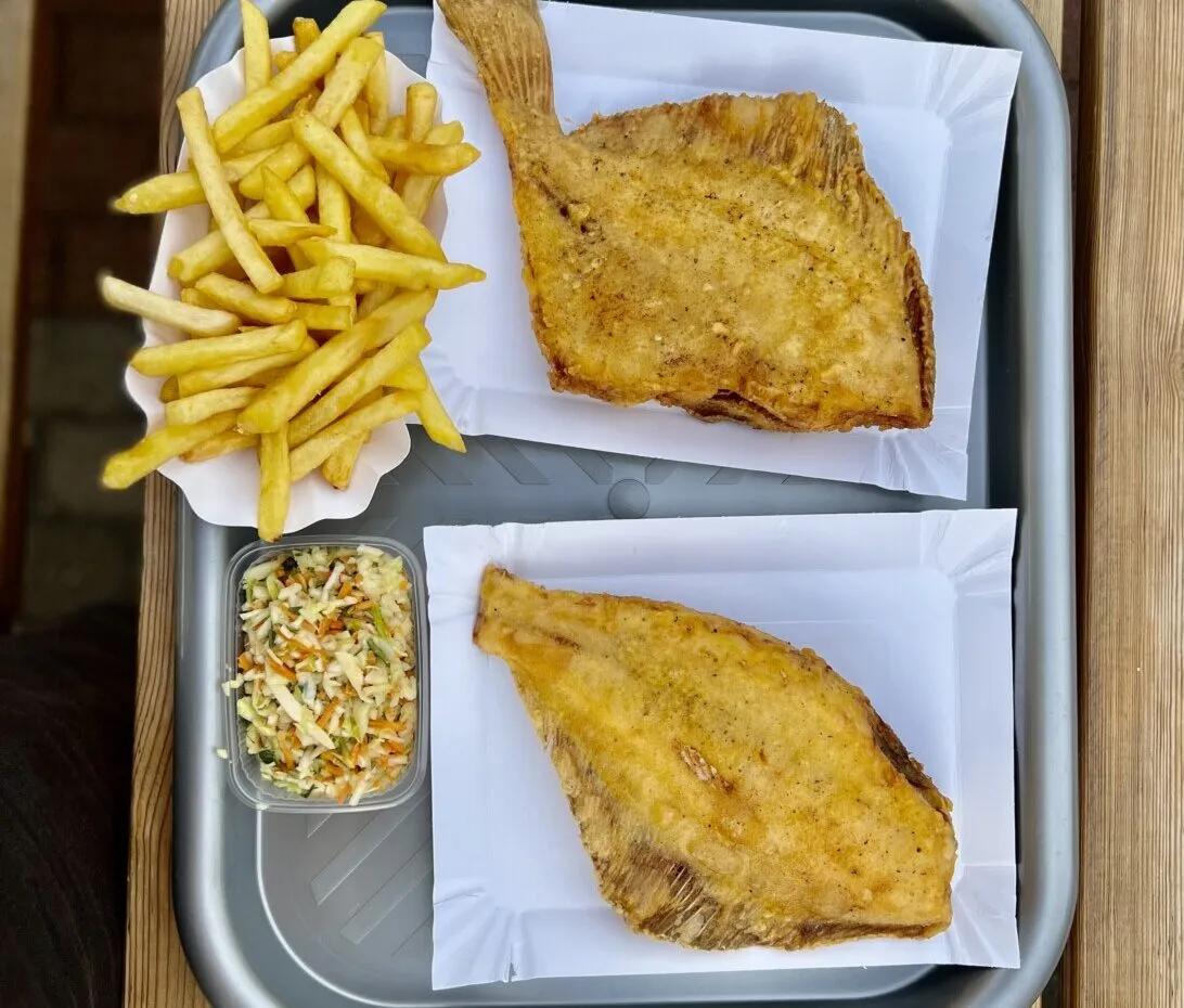 smażona ryba z frytkami Kołobrzeg