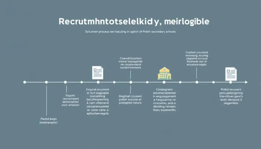 Schemat procesu rekrutacji do szkół średnich