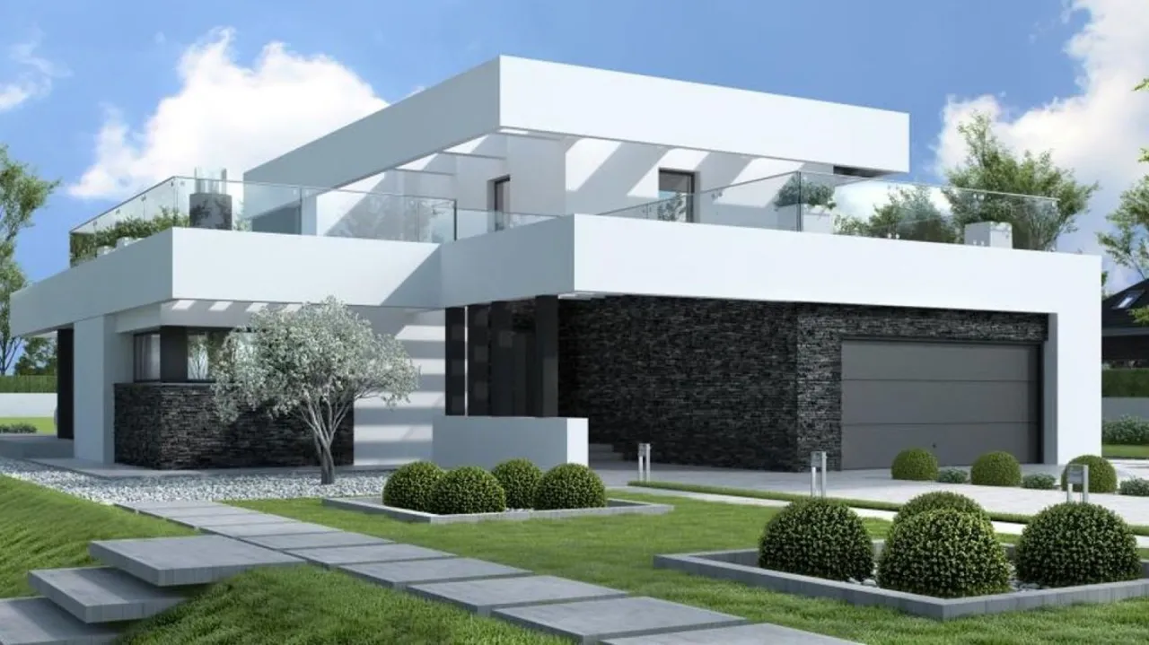 Nowoczesny dom z płaskim dachem inspiracje