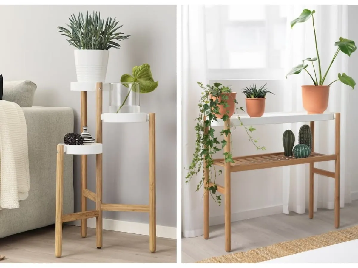 inspiracje kwietniki stojące drewniane DIY