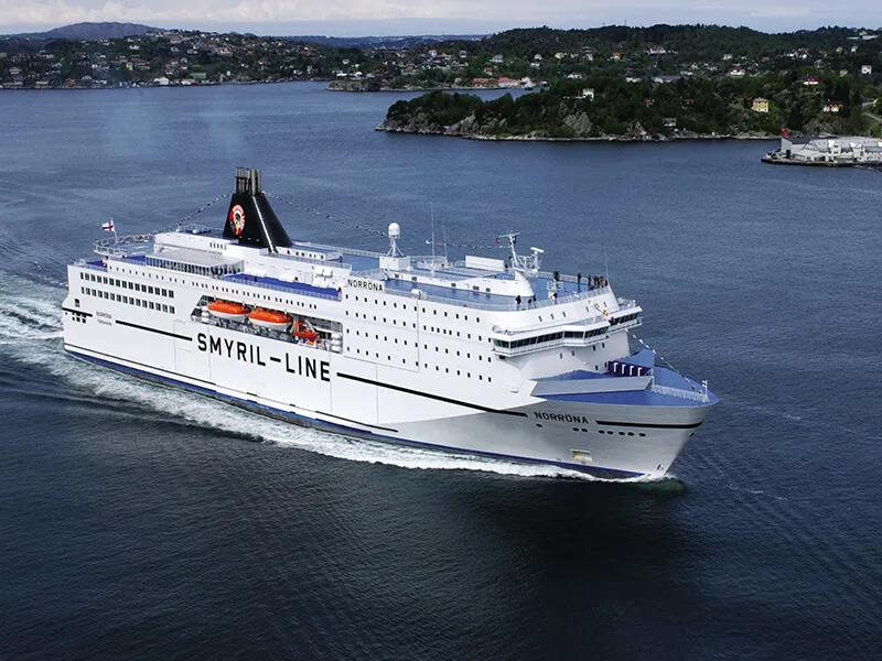 Prom MS Norröna Smyril Line na morzu