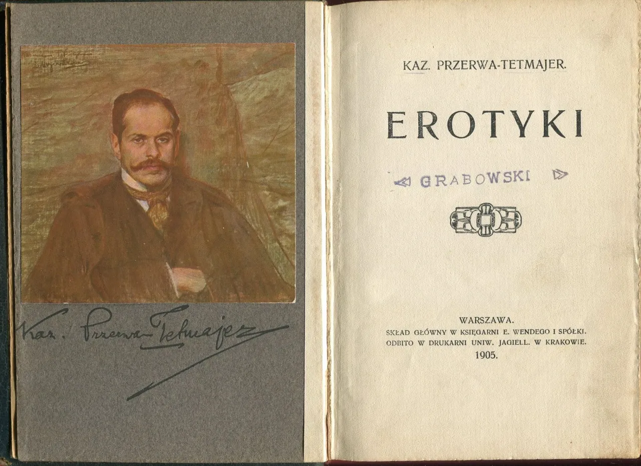 Kazimierz Przerwa-Tetmajer portret młody