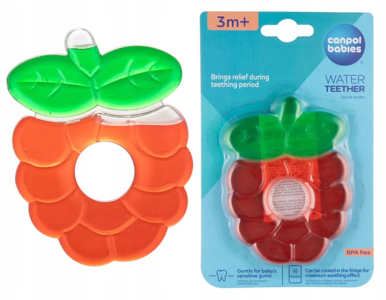 Schłodzony gryzak dla niemowlaka