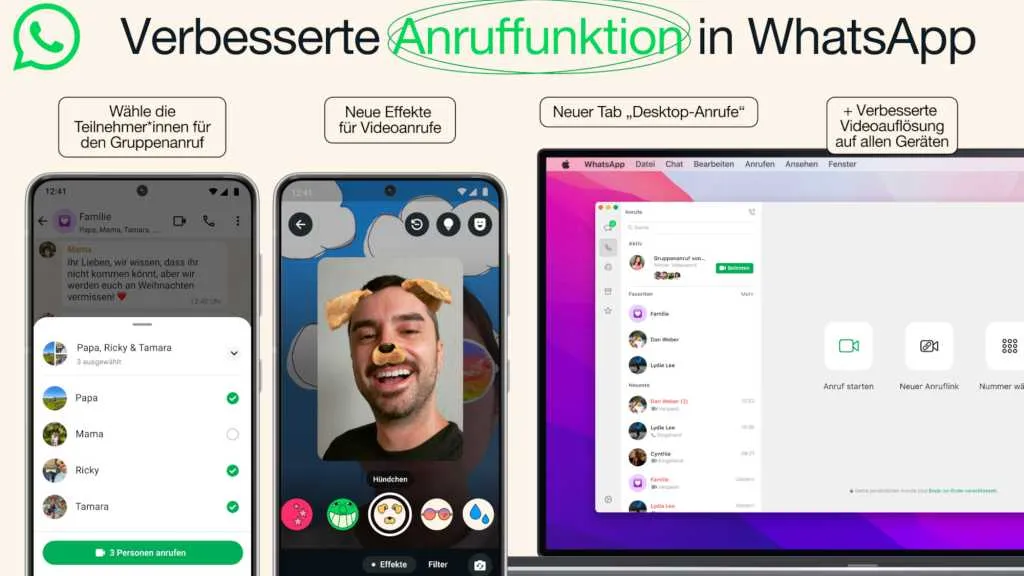 WhatsApp Desktop Anruf Screenshot