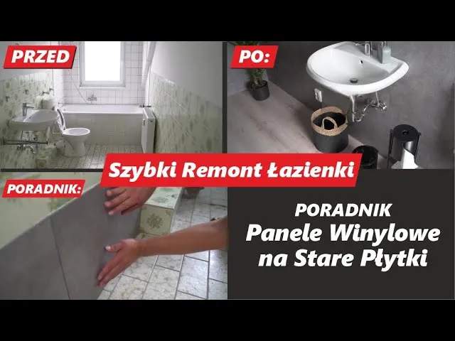 Panele PCV na płytkach ceramicznych przed i po
