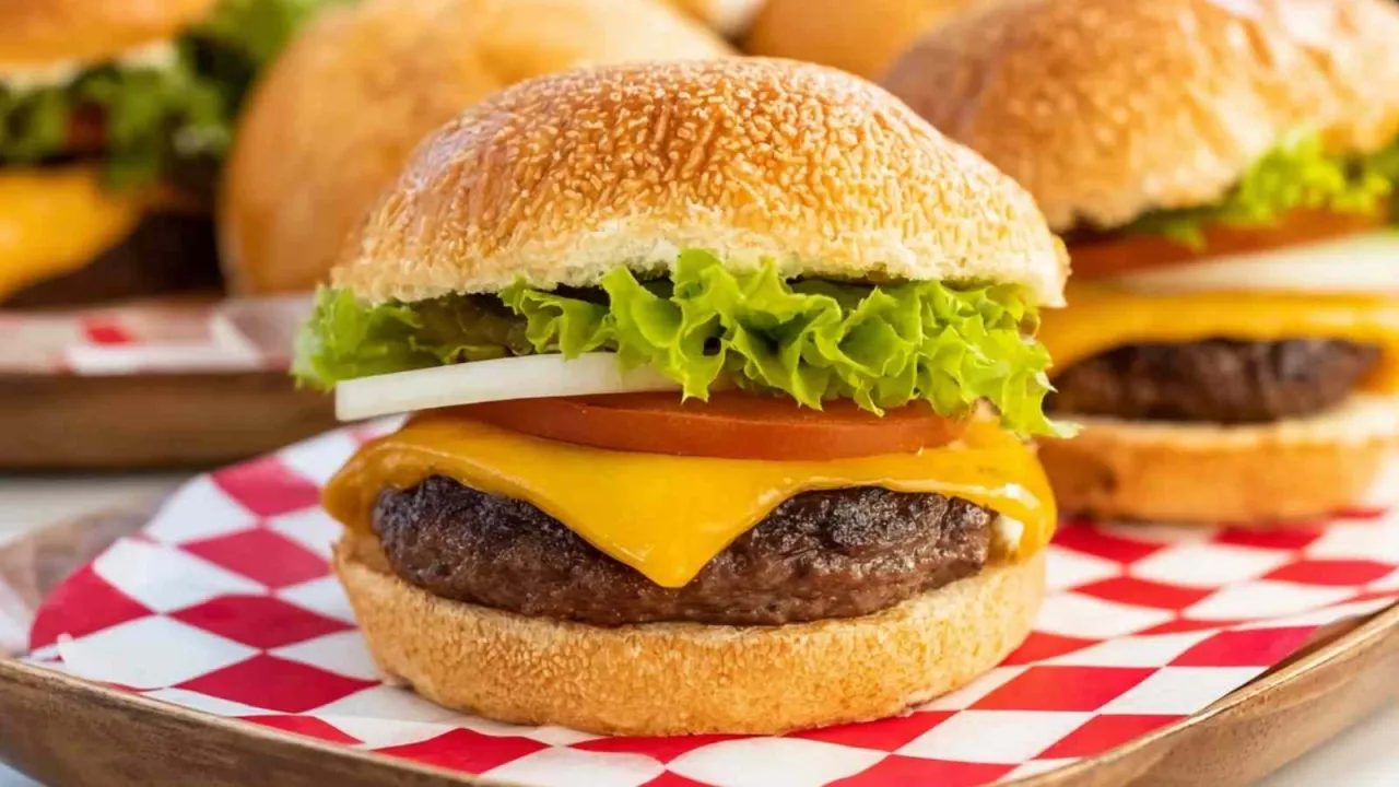 Smażenie burgerów na patelni