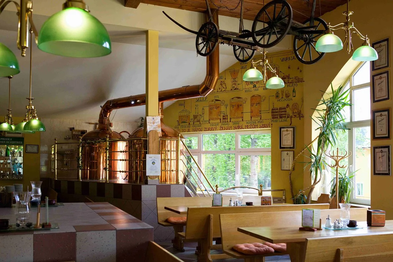 Browar Novosad Harrachov wnętrze