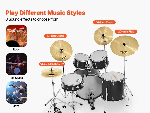 rodzaje talerzy perkusyjnych hi-hat crash ride