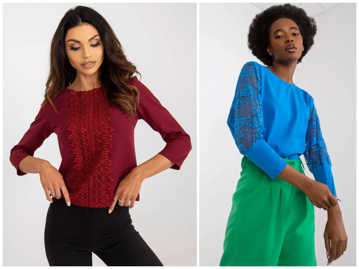 modne kolory bluzek do czarnych spodni trendy