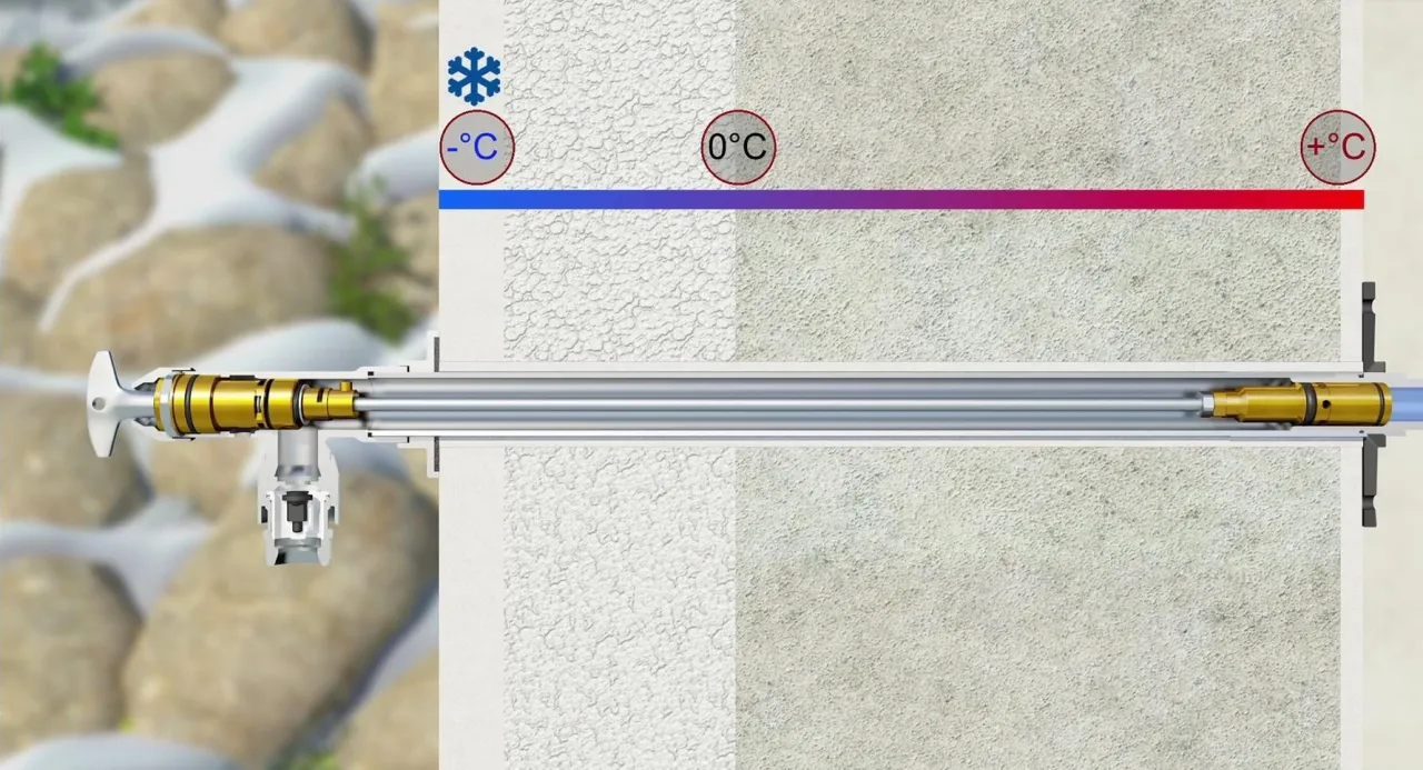 kran zewnętrzny mrozoodporny przekr&oacute;j