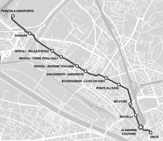 Tramvia Firenze T2 Novoli