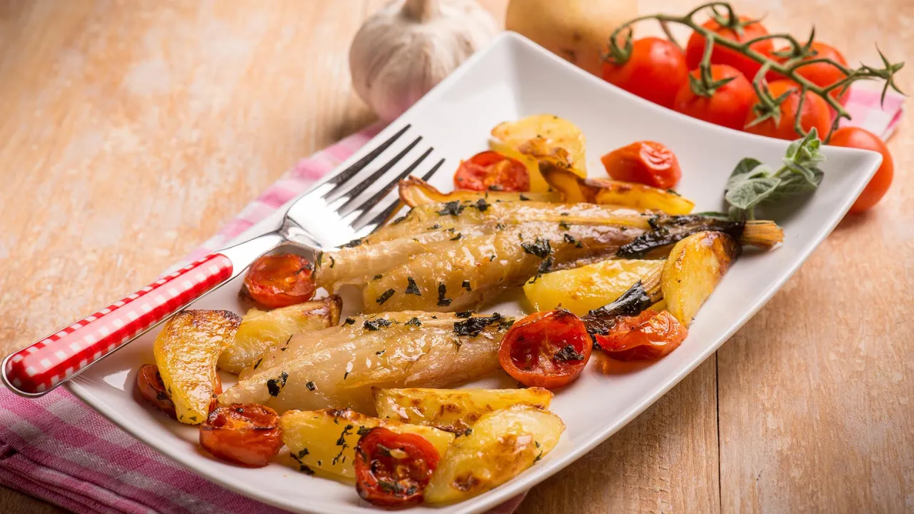 pieczony mintaj w piekarniku