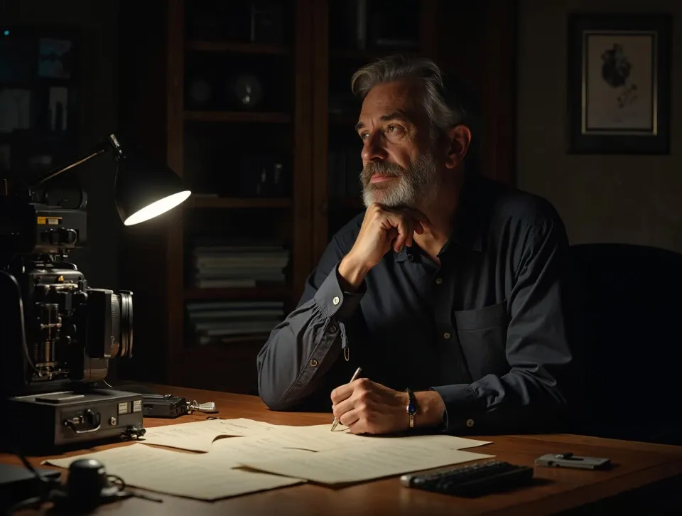 reżyser i scenarzysta przy pracy