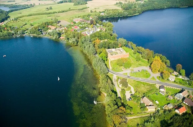 Jezioro Drawsko zachodniopomorskie widok z lotu ptaka