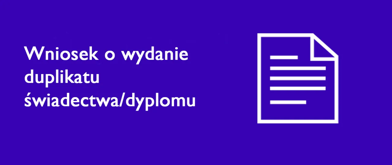 Osoba wypełniająca wniosek o duplikat świadectwa