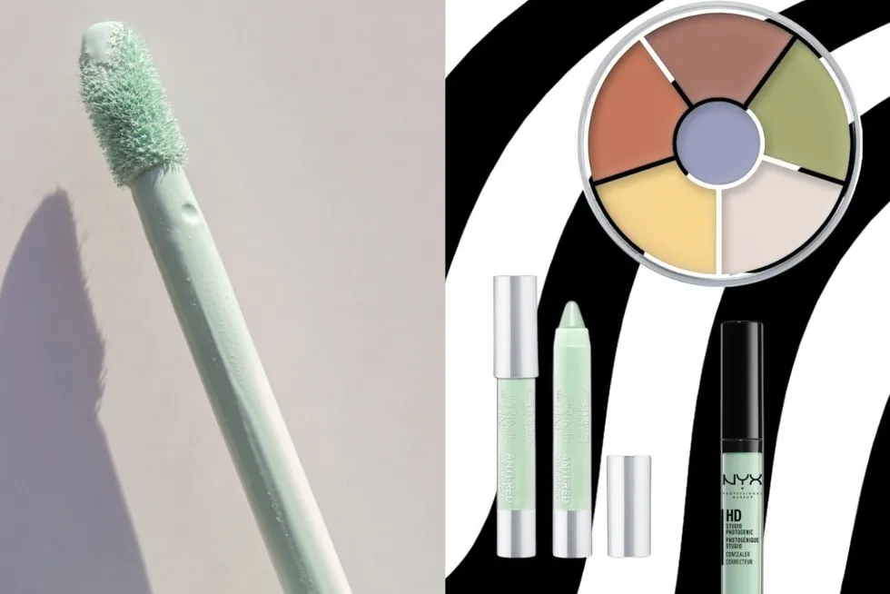 korektory na zaczerwienienia kolorymetria