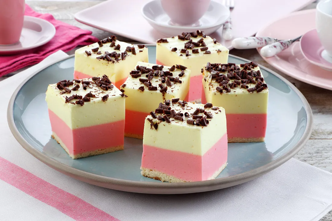 Pianka dwukolorowa z galaretki