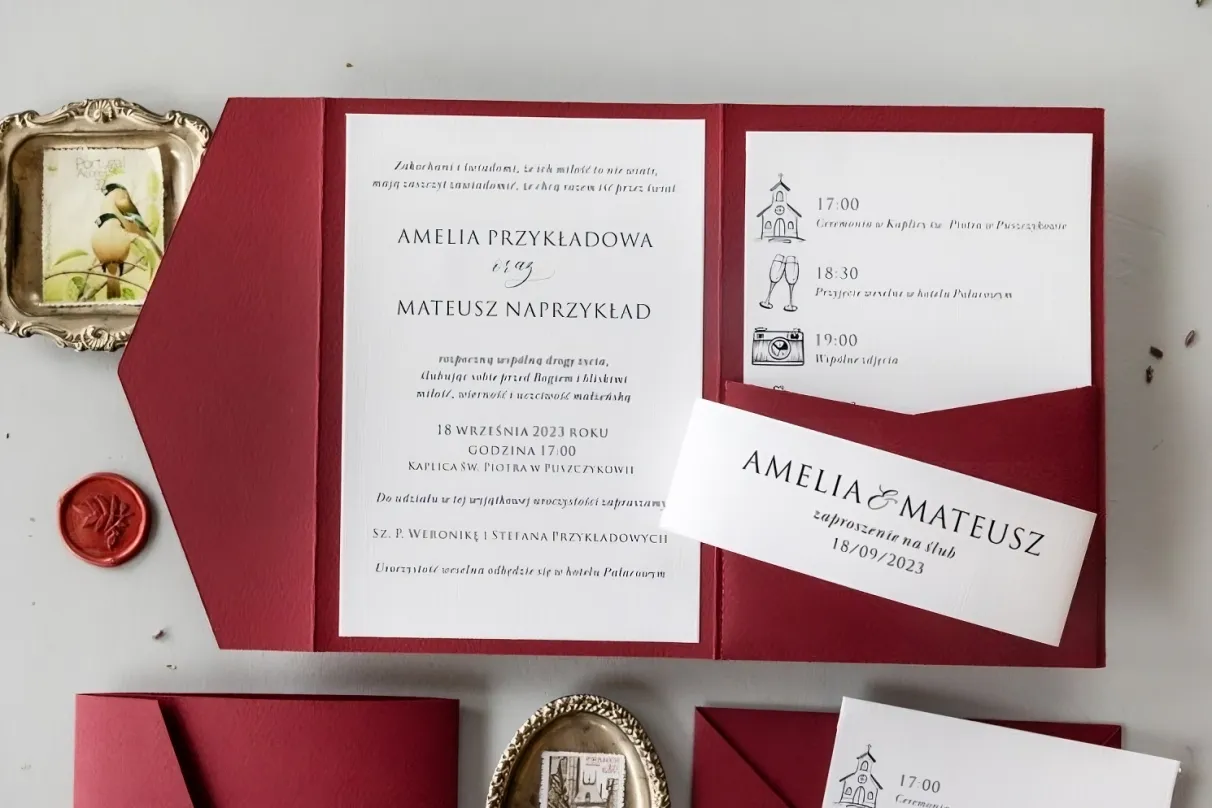 przykłady adresowania zaproszeń ślubnych