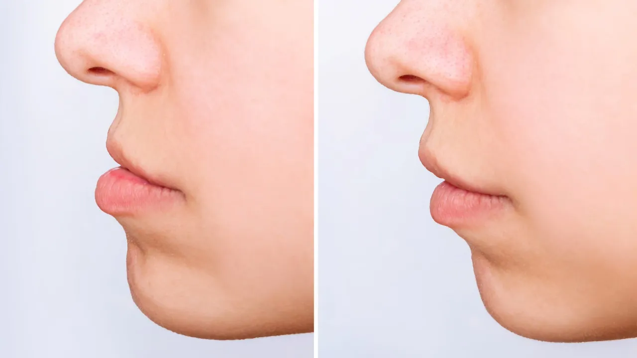 profil twarzy przed i po leczeniu ortodontycznym