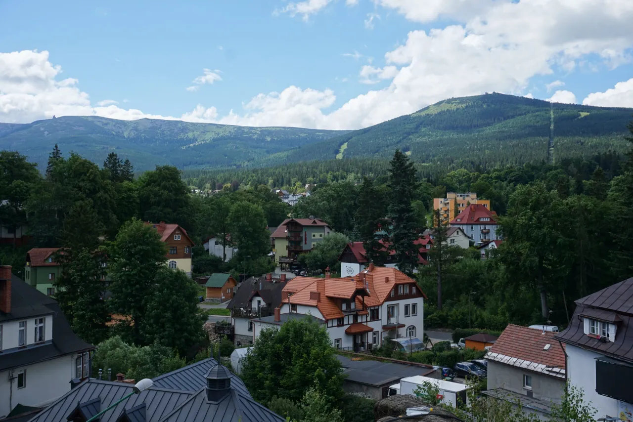 Szklarska Poręba panorama miasto g&oacute;ry