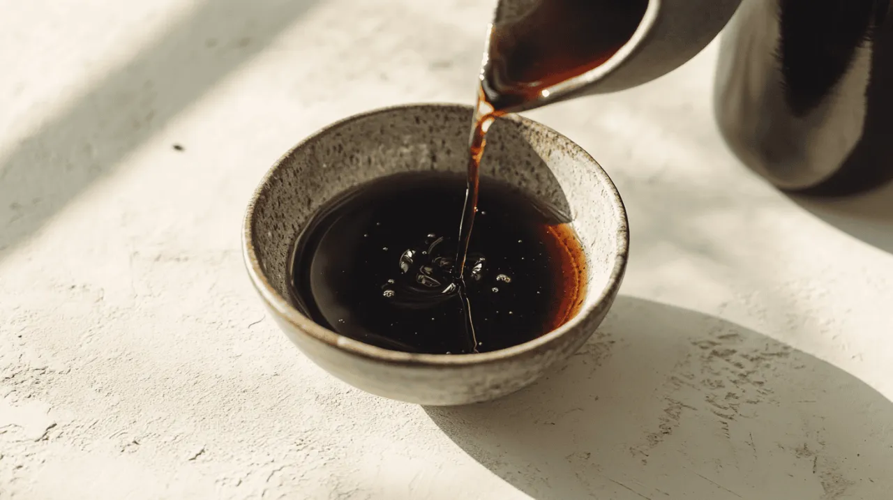 Zepsuty sos sojowy z pleśnią