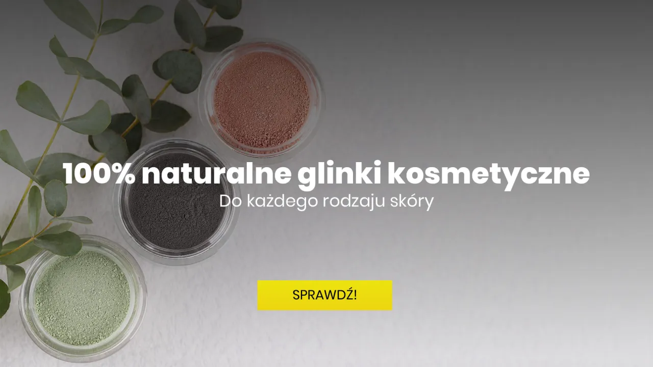 Glinki kosmetyczne w proszku i gotowa maseczka